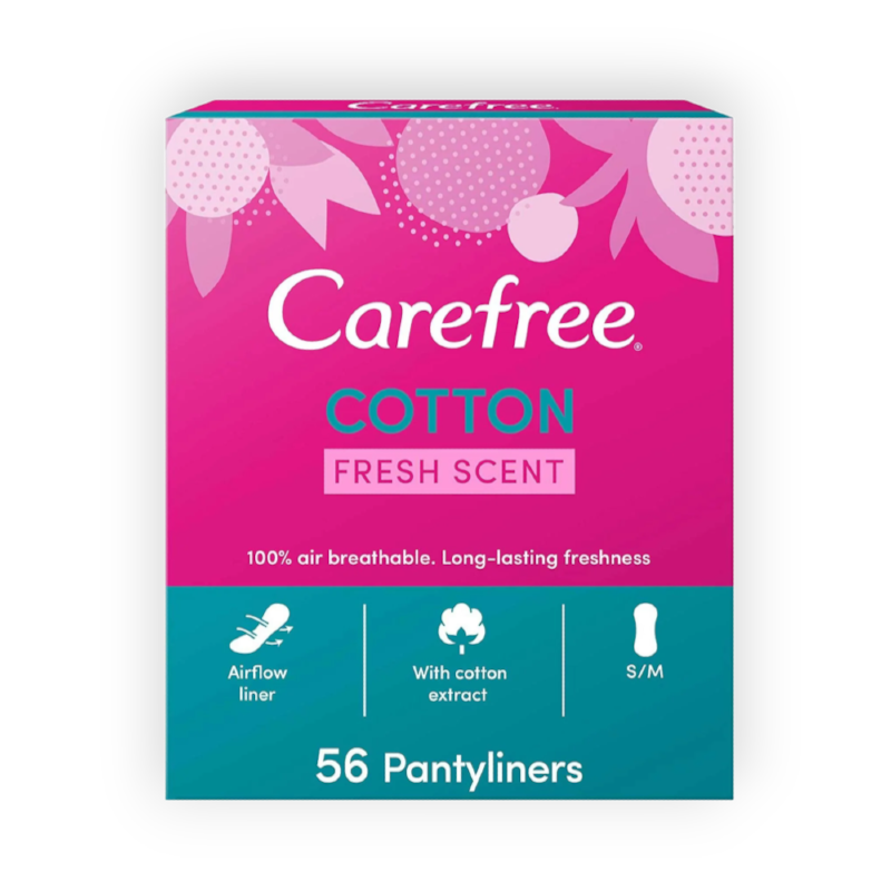 CAREFREE COTTON FEEL FRESH SCENTED 56 PC(36541)