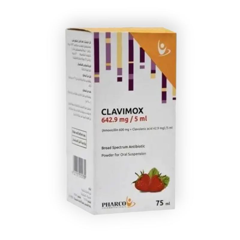 CLAVIMOX 642.9MG   5ML 75 ML