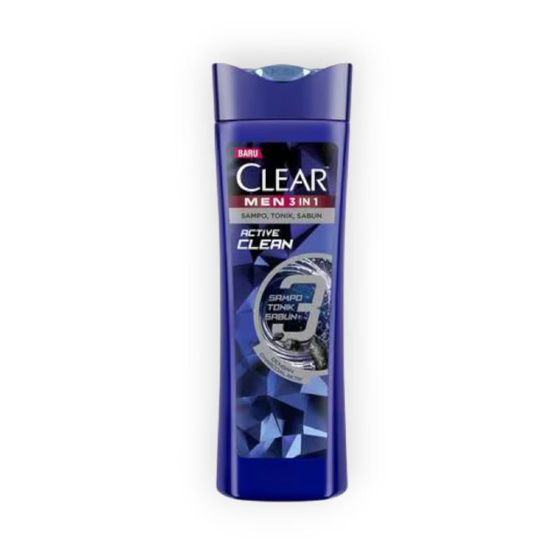 CLEAR SHAMPOO 3IN1 ACTIVE CLEAN 550ML