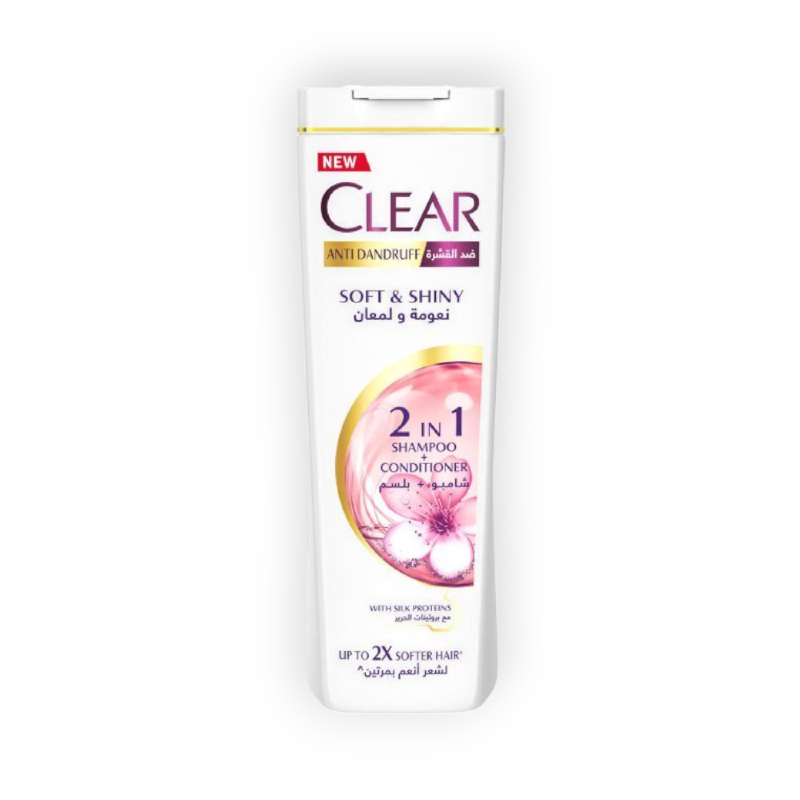 CLEAR SHAMPOO SOFT&SHINY  2IN1 F W 180ML