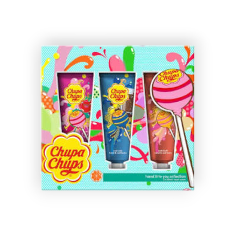 CHUPA CHUPS HAND CREAM SET (FRUTTI& COLA&STRAWBERRY)