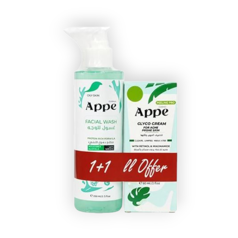 COSMO APPE FACIAL WASH OIL+GLYCO CREAM OFFER