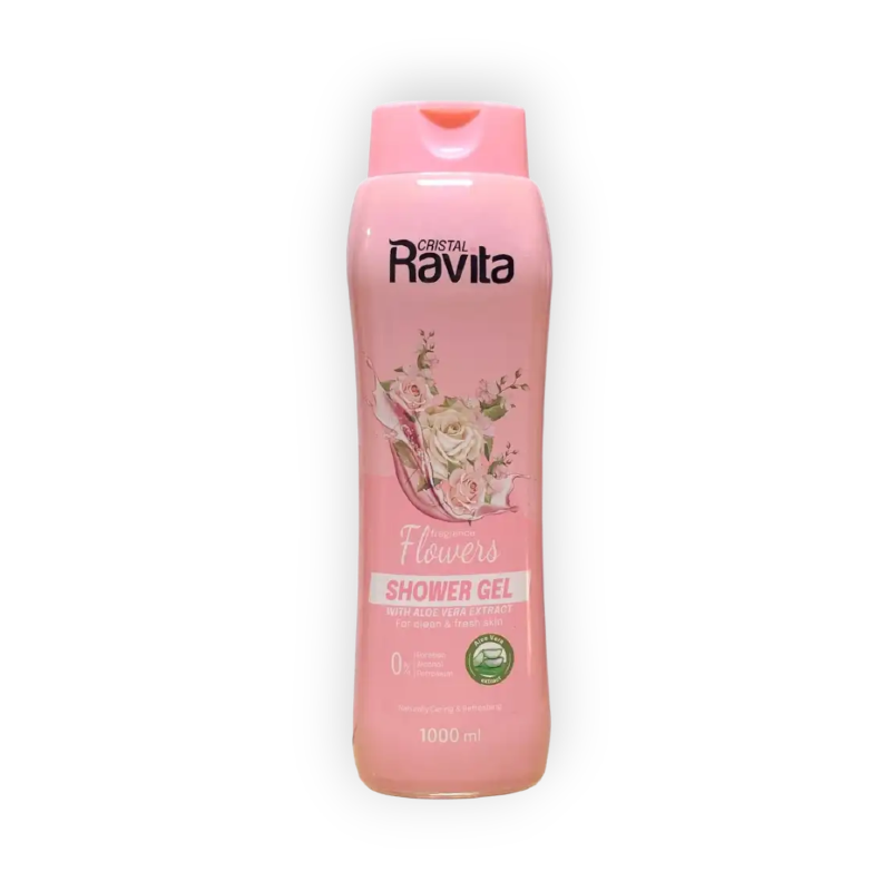 CRISTAL RAVITA FLOWERS SHOWER GEL1000ML