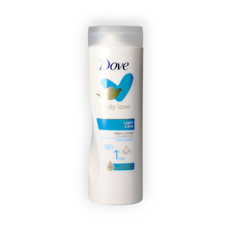 DOVE BODY LOTION LIGHT CARE 400ML