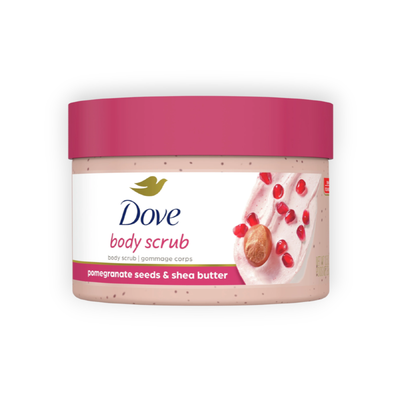 DOVE BODY SCRUB POMEDRANTE SEEDS&SHEABUTTER 298G