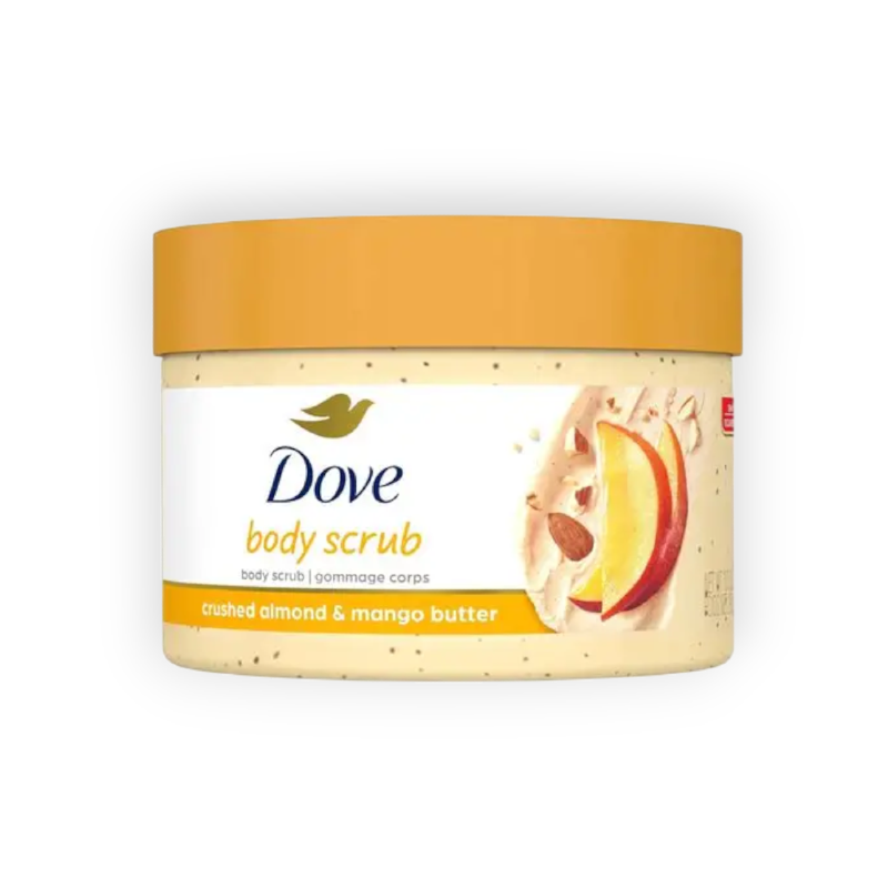 DOVE BODY SCRUB ALMOND&MANGO BUTTER 298G
