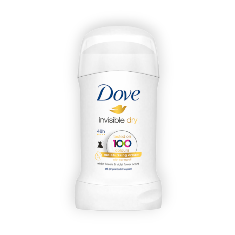 DOVE DEOD STICK INVISIBLE DRY 40ML