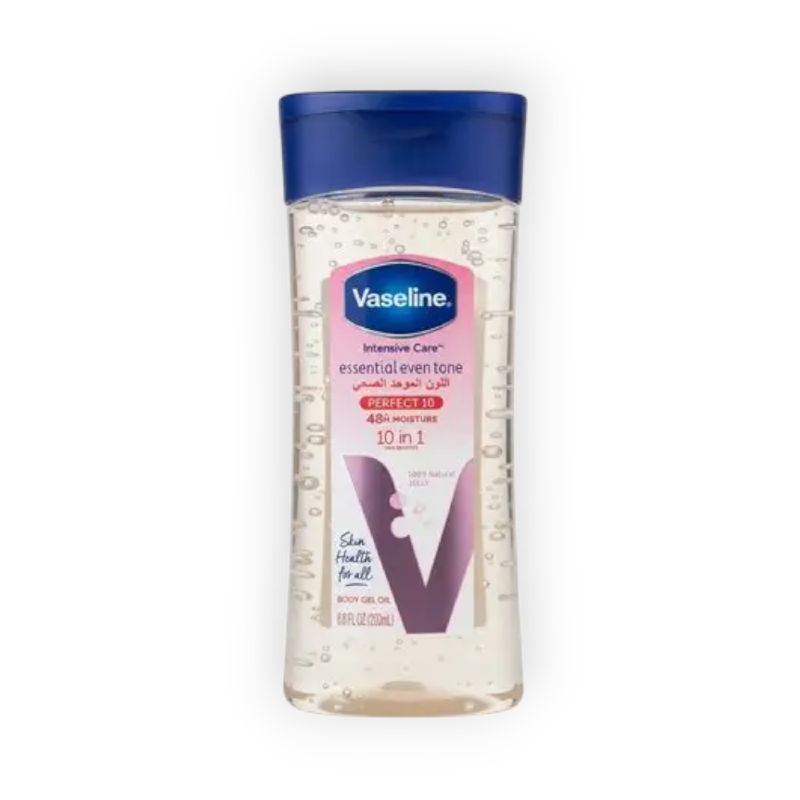 VASELINE ESSENTIAL EVEN TONE BODY GEL OIL 200ML