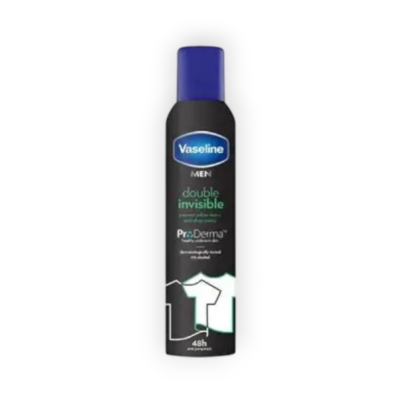 VASELINE DEOD SPRAY F/MEN DOUBLE INVISIBLE 250 ML