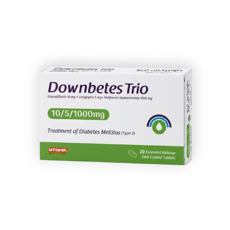 DOWNBETES TRIO 10/5/1000/MG 20 TAB