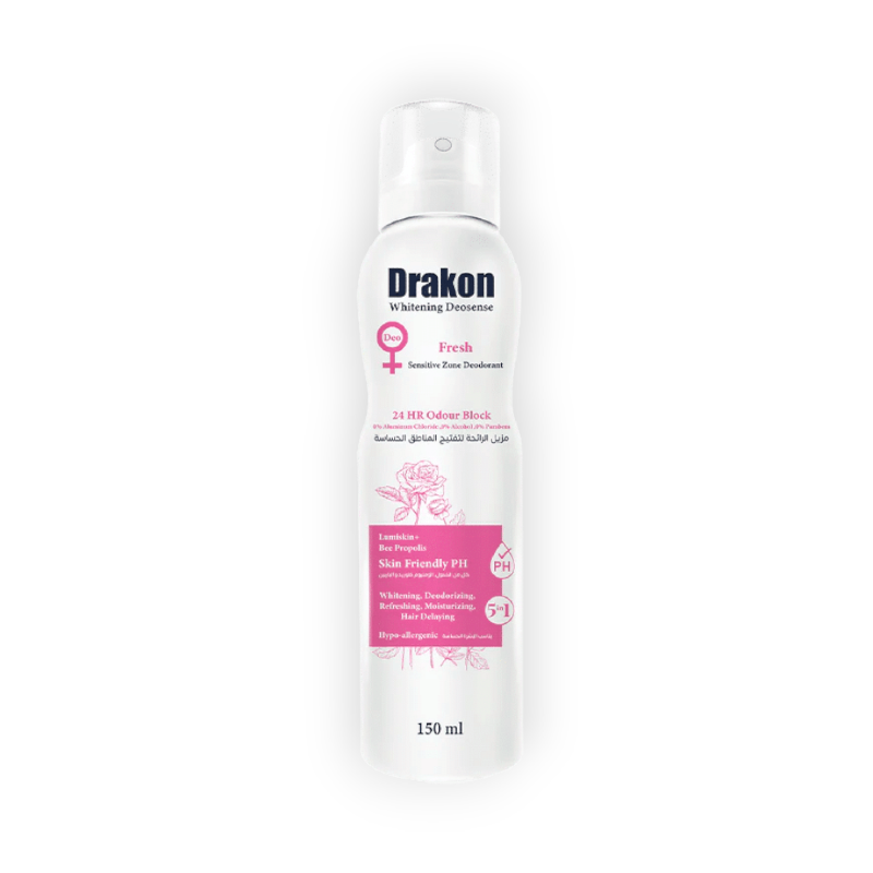 DRAKON SENSITIVE ZONE DEODORANT SPRAY (FRESH) 150ML