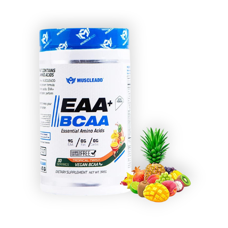 MUSCLE ADD EAA+BCAA 30SERV 390G TROPICAL TWIST