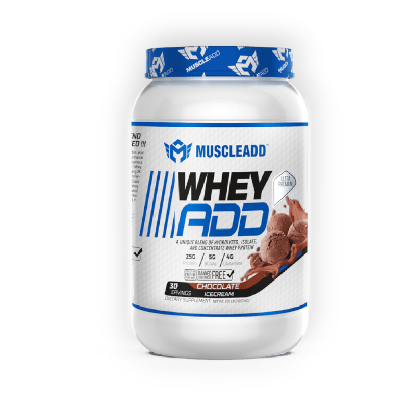 MUSCLE ADD WHEY ADD PLUS 30 SERV 1050G CHOCOL ICE