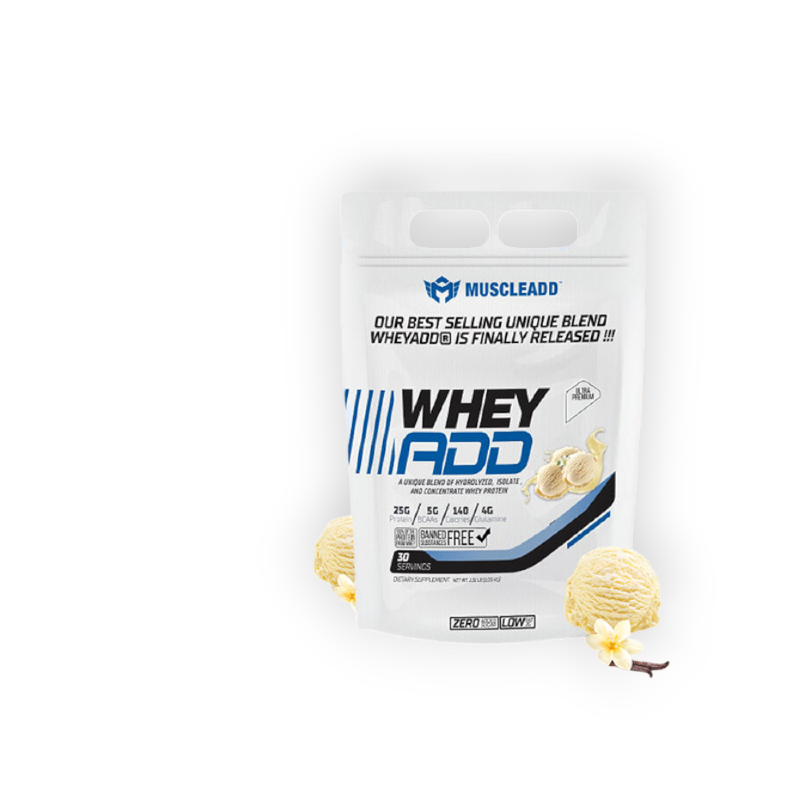 MUSCLE ADD WHEY ADD PLUS 30 SERV 1050G VANILLA ICE