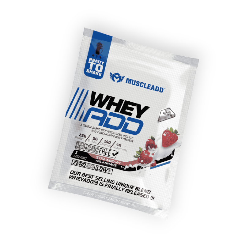 MUSCLE ADD WHEY ADD PLUS 30 SERV STRAWBERY