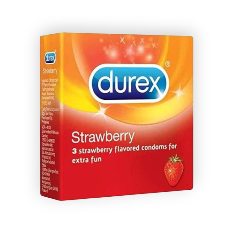 DUREX CONDOMS STRAWBERRY 3PCS عرض