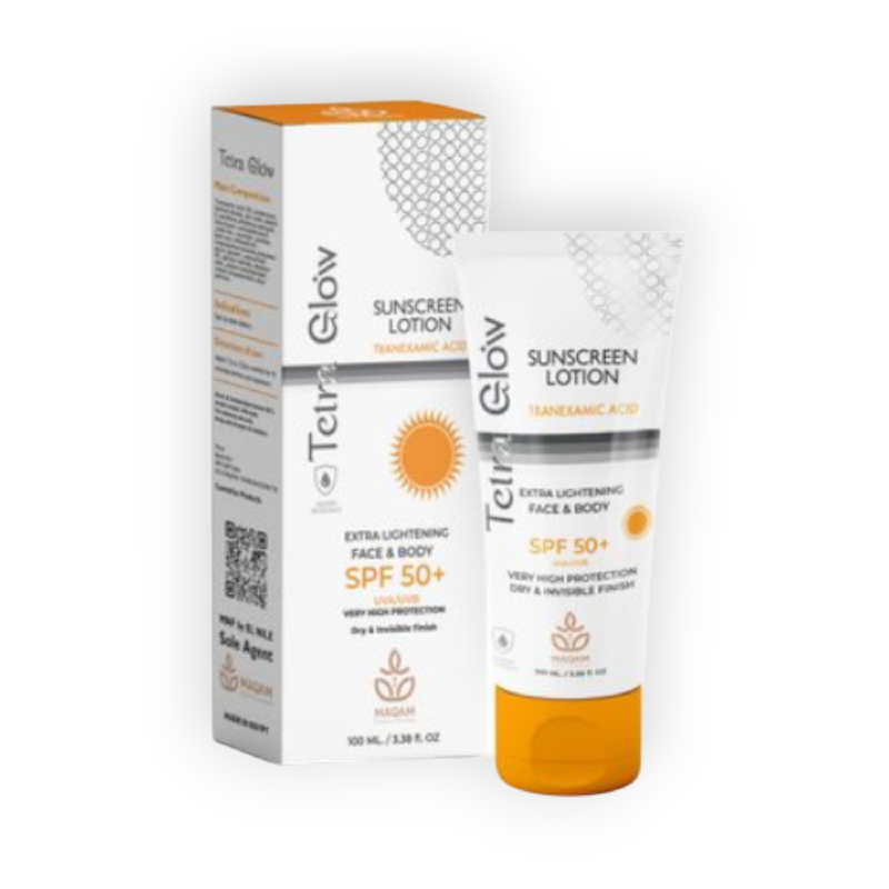 TETRAGLOW SUNSCREEN LOTION SPF50+ 100ML