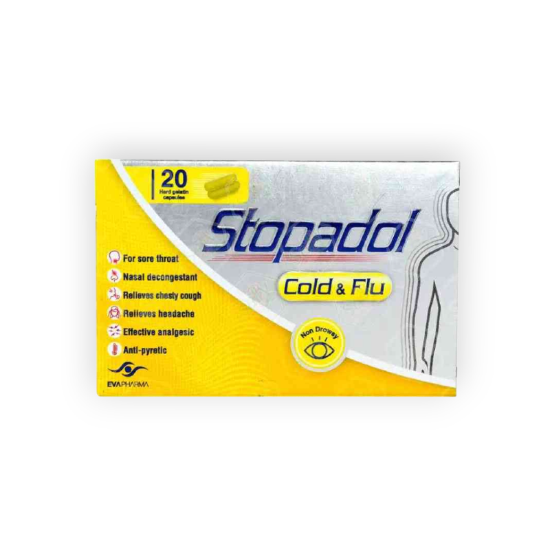 STOPADOL COLD FLU  20 TAB سعر جديد