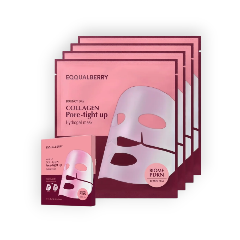 EQQUALBERRY COLLAGEN PORE-TIGHT UP HYDRO MASK 4SHEETS