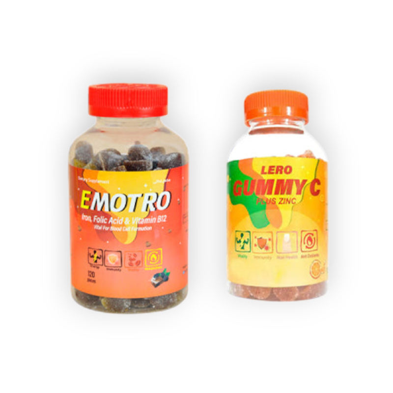 EMOTRO IRON120P+GUMMY C PLUS ZINC 45 PCS+15P(1+1)