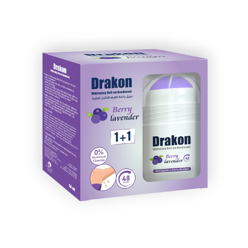DRAKON WHITENING ROLL ON BERRY LAVENDER 1+1 OFFER