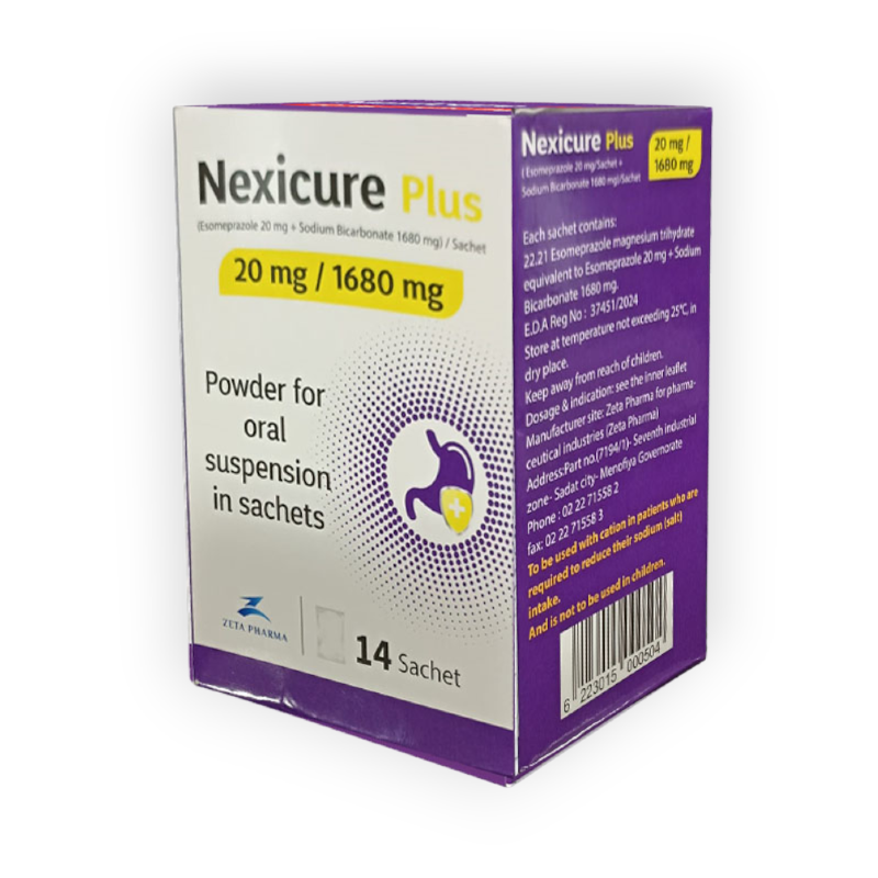 NEXICURE PLUS 20/1680  MG 14 SACHET