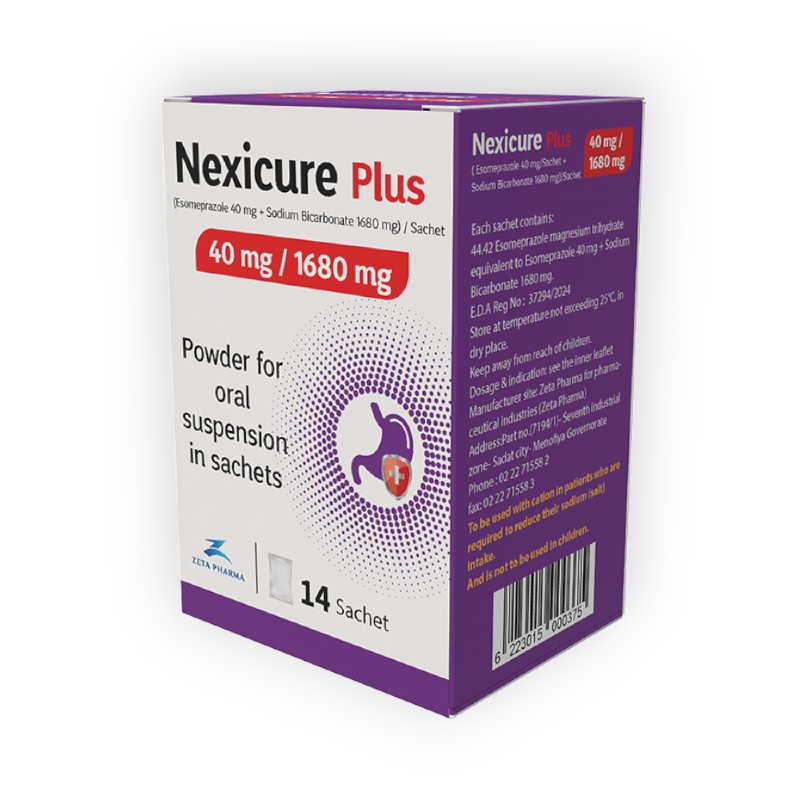 NEXICURE PLUS 40/1680  MG 14 SACHET