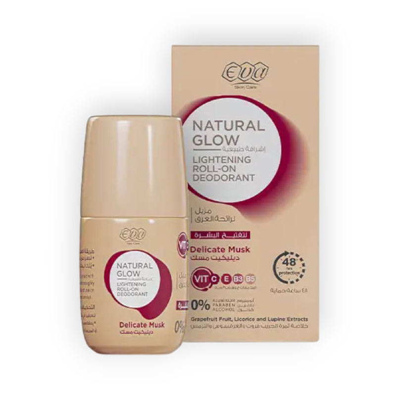 EVA NATURAL GLOW ROLL ON (DELICATE MUSK) 60G
