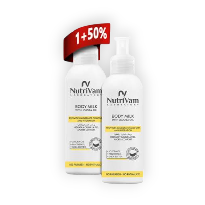 NUTRIVAM BODY MILK WITH JOJOBA OIL (1+50%) 100M