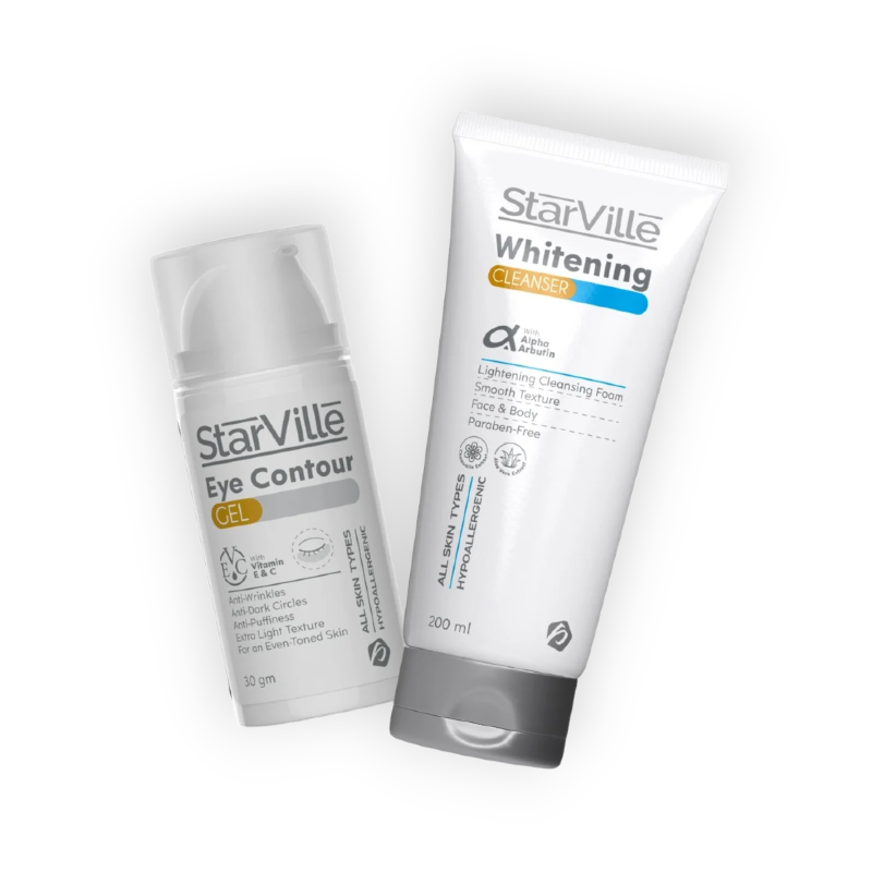 STARVILLE WHITENING CLEANSER 200ML&EYE CONTOUR 30GM OFF