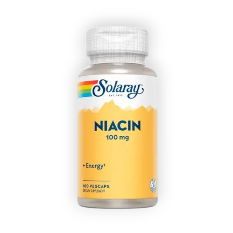 SOLARAY NIACIN ENERGY 100CAP