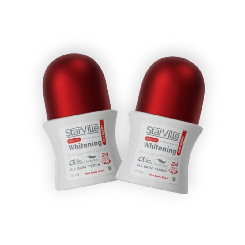 STARVILLE ROLL-ON WHITENING RED BERRY 1+1 60 ML