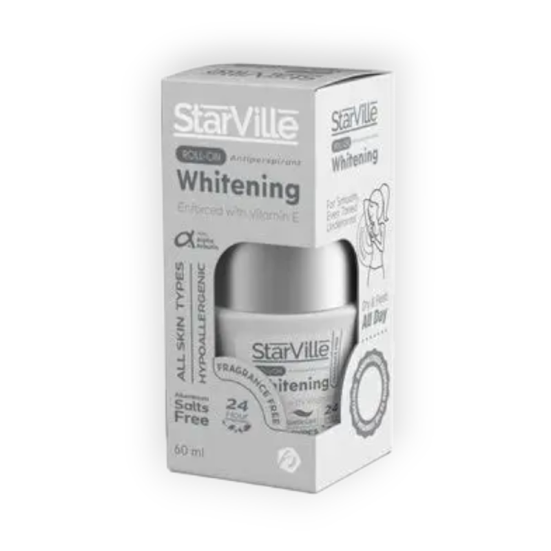 STARVILLE ROLL-ON WHITENING FRAGRANCE FREE 60 ML