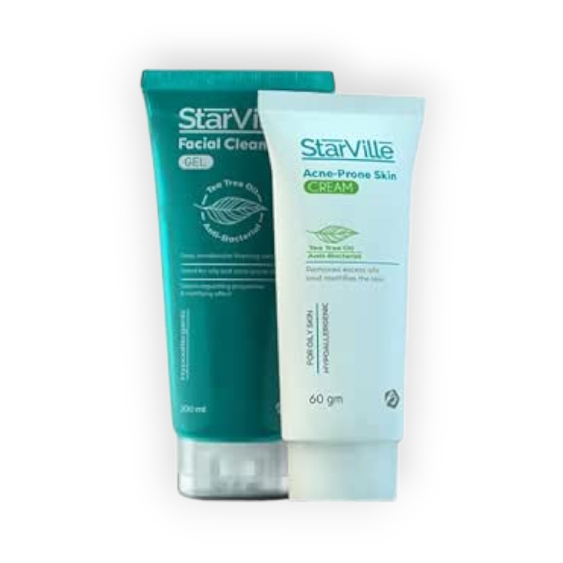 STARVILLE ACNE PRONE SKIN CREAM+CLEANSER OFFER