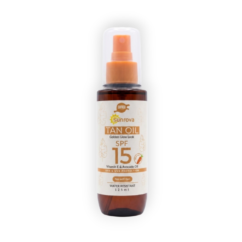 SOFICO SUNROVA TAN OIL SPF15  125ML