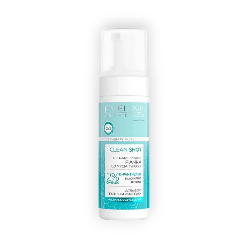 EVELINE CLEAN SHOT 2% COMPLEX FACIAL FOAM 150ML