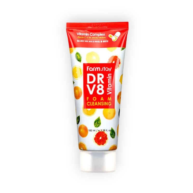 FARM STAY DR V8 FOAM CLEANSING 100ML