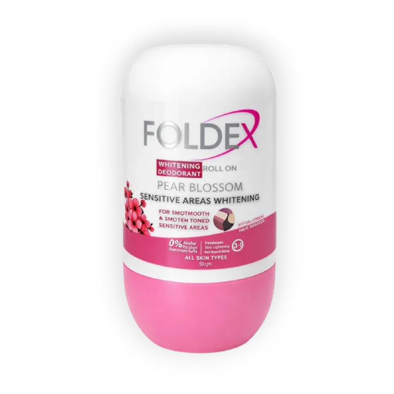 FOLDEX DEODORANT PEAR BLOSSOM  ROLL ON 60 GM