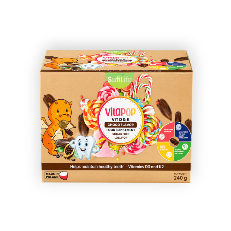 SOFILIFE VITAPOP VIT D & K  CHOCO LOLLIPOP