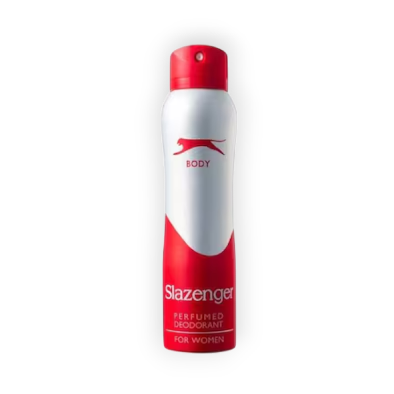 SLAZENGER PERFUMED DEODRANT RED 150ML FOR WOMEN