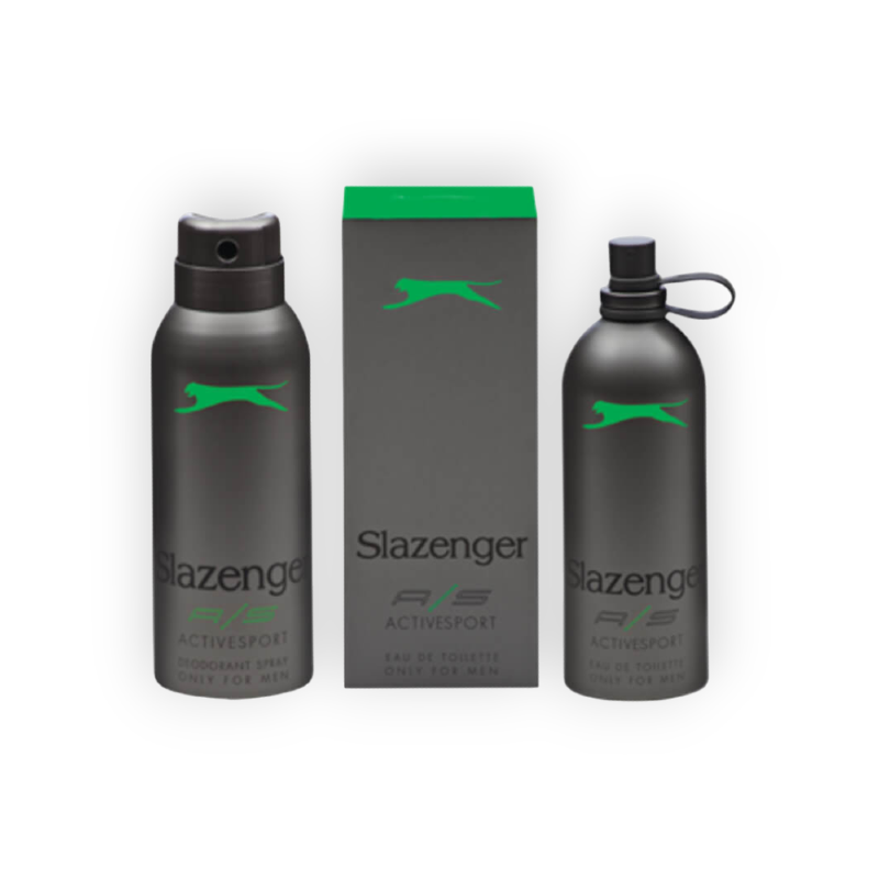 SLAZENGER GREEN (DEOD SPRAY150&EAU DE TOILETTE125) OFF
