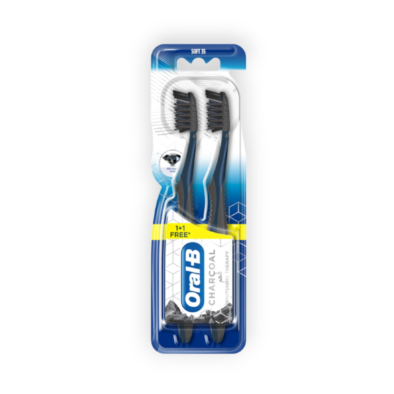 ORAL-B CHARCOAL SENSITIVE SOFT40 1+1