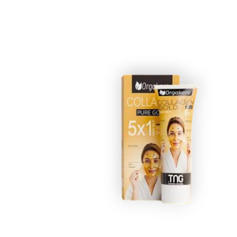 ORGAKERA FACE MASK 5UN1 GOLLAGEN&GOLD 120GM