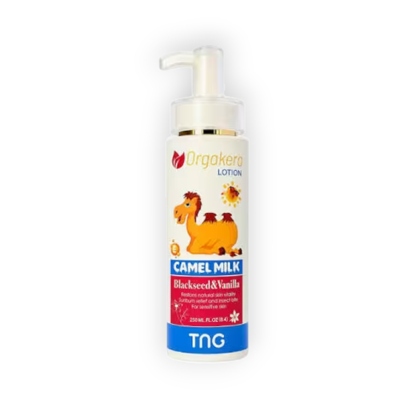 ORGAKERA LOTION CAMEL MILK WITH BLACK SEED&VANILLA 250ML