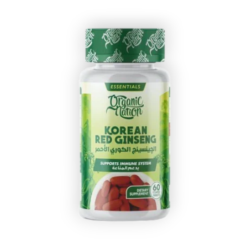 ORGANIC NATION KOREAN RED GINSNG 60 TAB