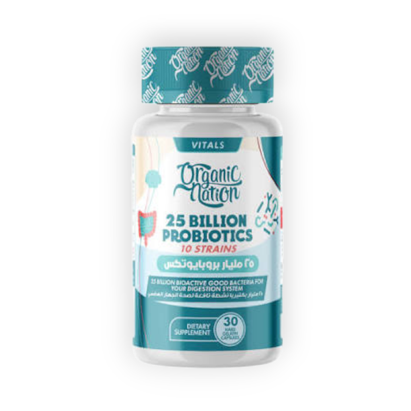 ORGANIC NATION PROBIOTICS 25BILLION 30CAP