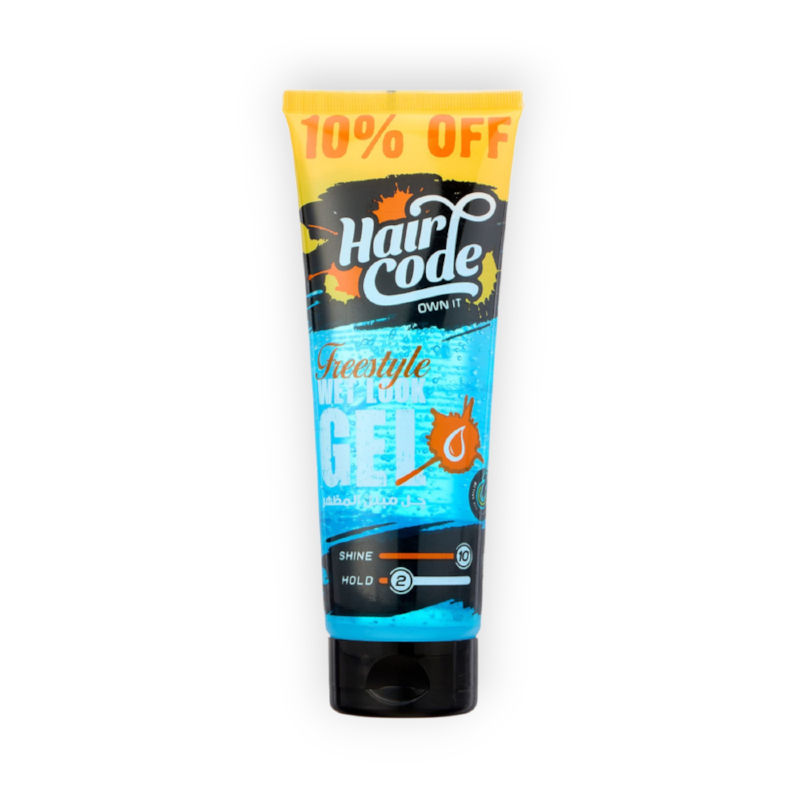 HAIR CODE GEL WET LOOK TUPE 250ML OF ازرق