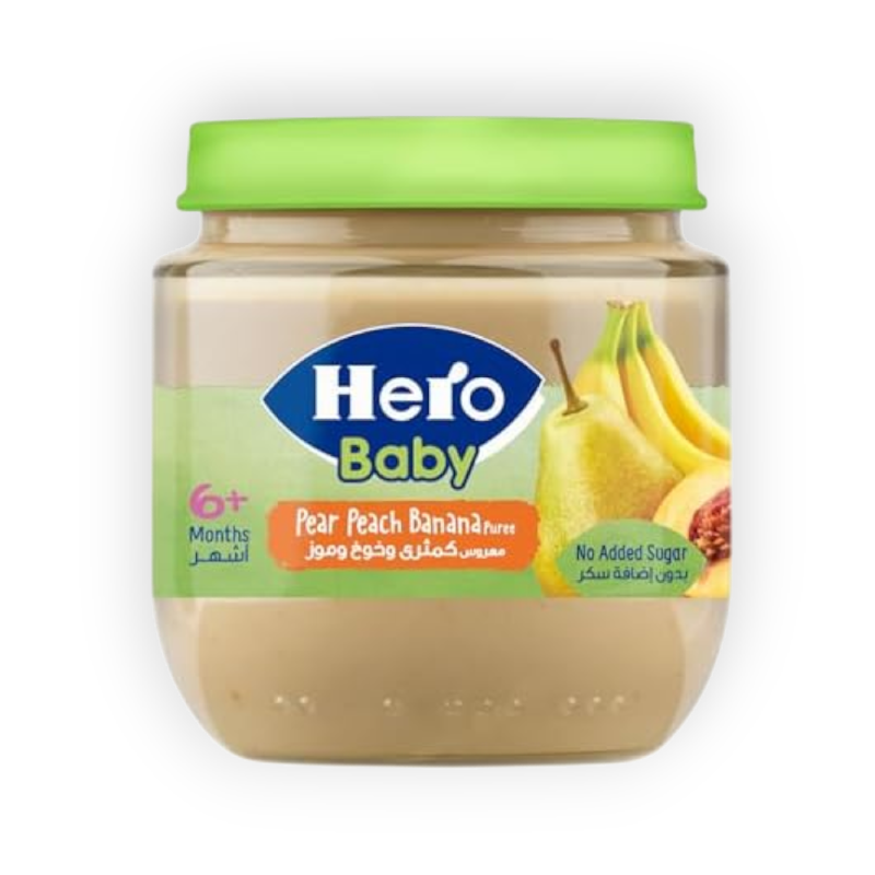 HERO-(3 FRUITS)125 G  3فواكة  كمثرى خوخ موز
