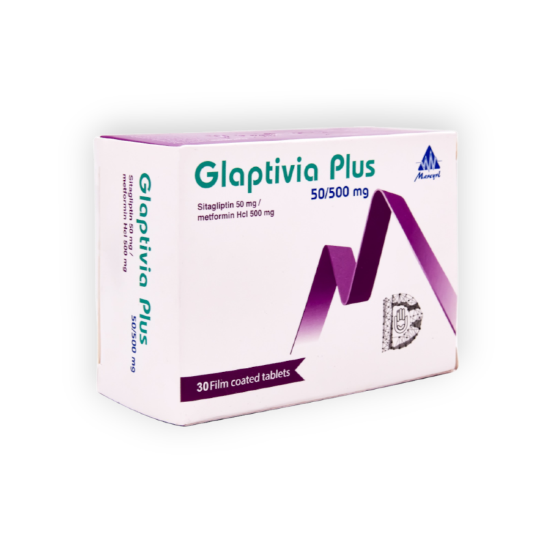 GLAPTIVIA  PLUS 50 MG   500 MG  30 TAB س ج