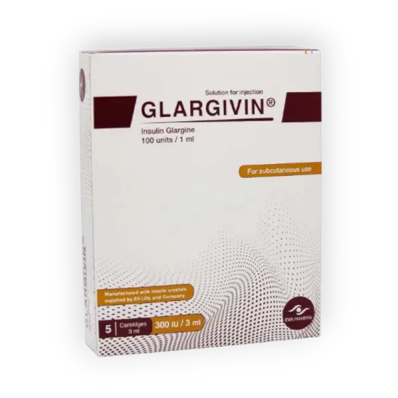 GLARGIVIN 100 I.U 5 CARTRIDGES